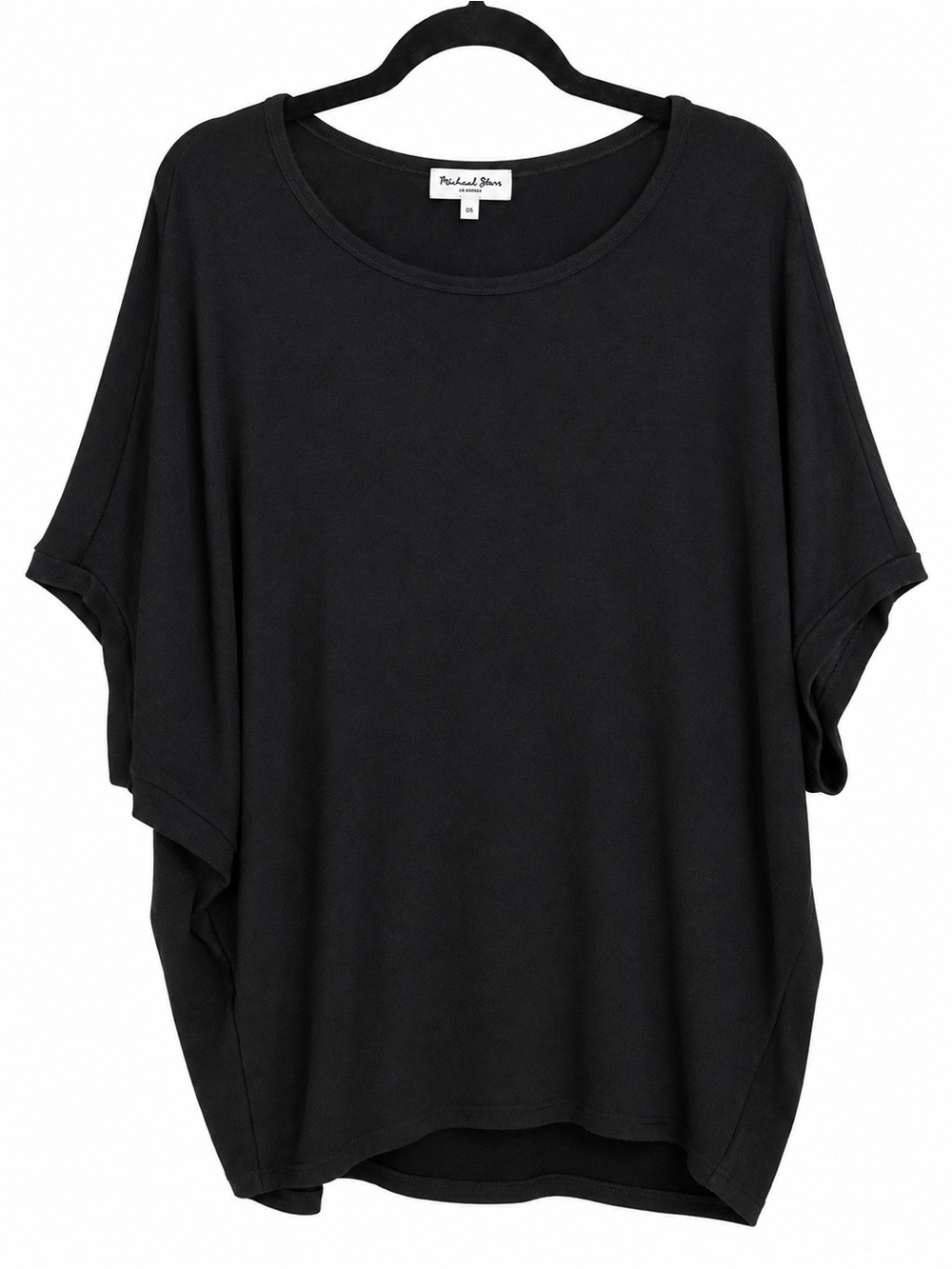 Michael Stars Black Oversized Dolman Scoop Neck Top XL